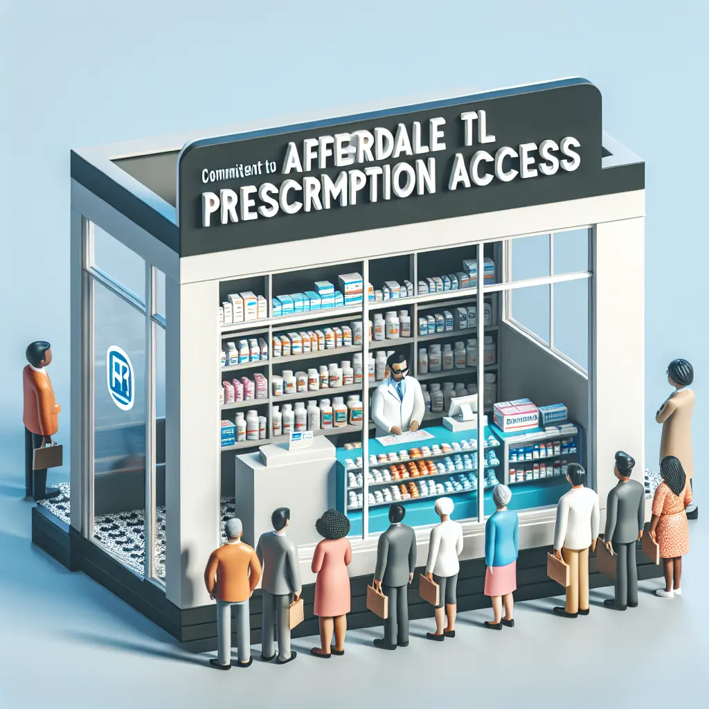 Representation of Walgreens Commitment to Affordable Prescription Access