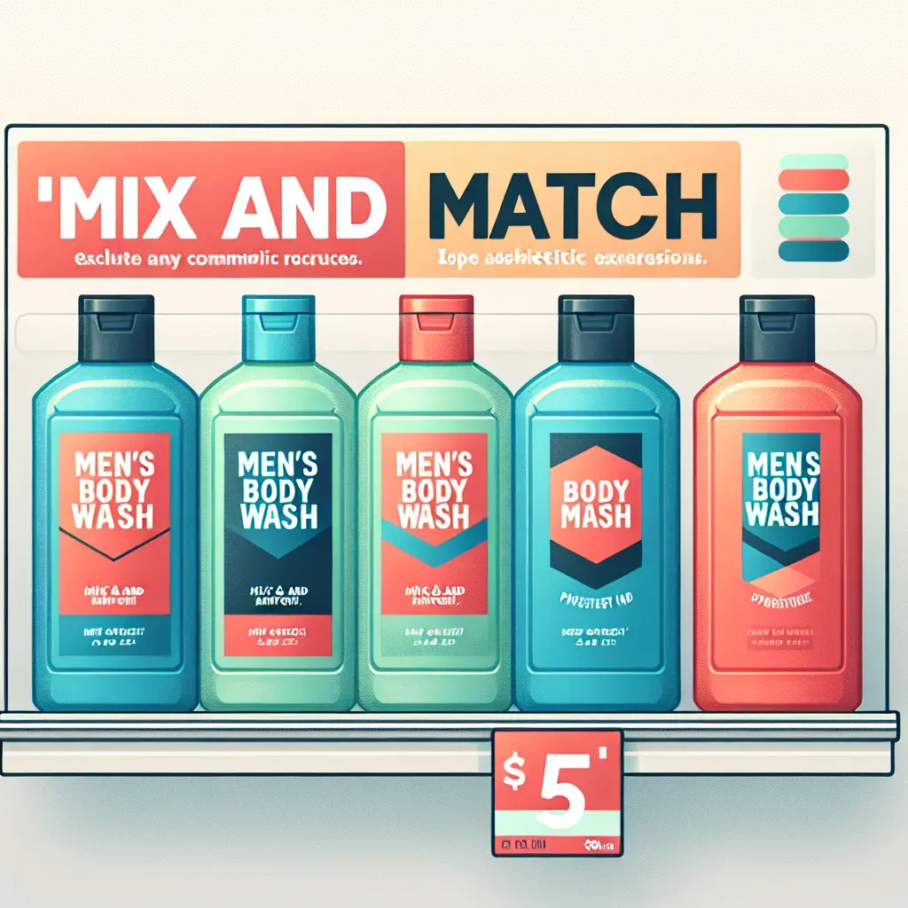 Representation of Mix and Match: 4 Nivea Men's Body Wash for $15 at Walgreens